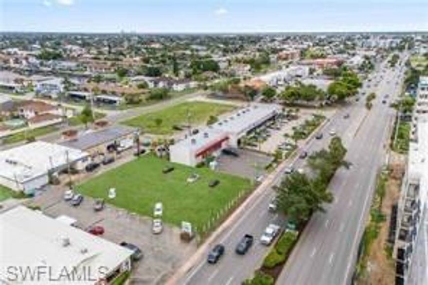 Ideally located along the highly traveled Cape Coral Parkway corridor, 429 Cape Coral Parkway offers exceptional visibility and convenience in the heart of Cape Coral. This well-positioned property provides easy access to downtown Cape Coral, the Cape Coral Bridge, Fort Myers, and surrounding neighborhoods, making it an excellent opportunity for a variety of uses.
The property benefits from strong daily traffic counts, prominent frontage, and proximity to dining, retail, professional services, and waterfront attractions. Whether utilized for residential living, professional offices, retail, or mixed-use purposes (subject to zoning), this location delivers both accessibility and exposure.
Surrounded by established businesses and residential communities, the property is situated in a thriving area known for continued growth and redevelopment. Ample nearby amenities, public transportation access, and close proximity to major roadways further enhance its appeal.
This is a rare opportunity to secure a property in one of Cape Coral’s most recognizable and desirable corridors.