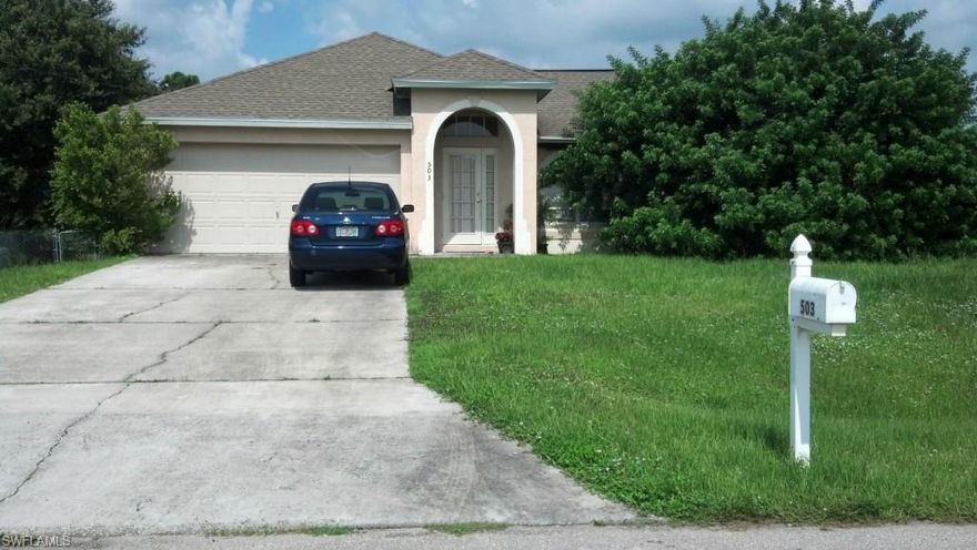 Pretty starter or retirement home on almost 1/2 acre -- plenty of room for a pool or extra outbuildings and storage.  Master bedroom has ensuite bathroom.  With a little bit of homeowner touches, this property will shine.