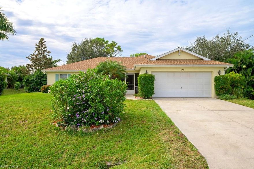 Come check out this great home in Mirror Lakes. Make it your own!!! NEW ROOF + AC, Perfectly priced for first time home buyers, investors or seasonal owners. Featuring 3 bedrooms + Den / 2 Baths and pool. Lush Landscaping......banana trees, pineapple trees, fig trees and chestnut trees. This home is located close to everything you need!!!!! Grocery stores, shopping, dining, entertainment and more. Call to setup your private showing today!!! YOU WILL NOT WANT TO MISS OUT!!!!