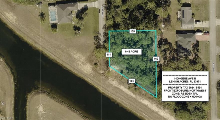 HUGE almost half acre parcel on one of the WIDEST canals in all of Lehigh. This oversized parcel has great south-western exposure for amazing sunsets and exceptional sun all day on your new pool home! This unique parcel will provide extra privacy, peace & quiet in a superior location. Just minutes from Lee Blvd & a few blocks east of Sunshine Blvd commuting in and out of your new home will be ultra convenient. Shopping, dining, schools & entertainment will all be just minutes away. Make your offer today, rare lots like this one don't stick around long!