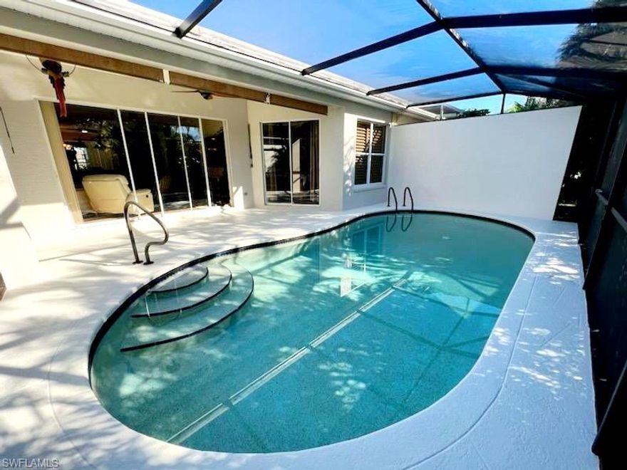 Rarely available single family villa...deeded single family home . southern exposure and privacy...  every available amenity...in Bundled (Membership Included) Stonebridge Country Club.  Just a few miles to the beach. Updated and remodeled ...new bathrooms... new top of line everything...including electric ..lighting ceiling lights dimmers new fans... can be switched out...  Cortec flooring by Hadingers.. oversized crown and floor moldings ,new screen enclosures..pool deck. .etc etc etc with 2 car garage on Cul-de-sac...PAINTING BY PROFESSIONAL FAUX FINISHER...   Can be available Turn-Key Furnished . 
 more photos coming... SELLER WILL ENTERTAIN ALL OFFERS!  ...