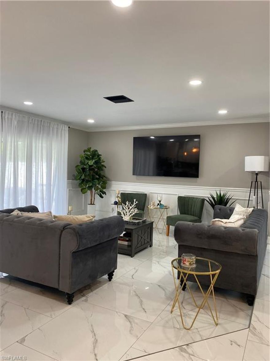 Welcome to this charming 3-bedroom, 2-bathroom single-family home located in the heart of Cape Coral’s desirable 33904 area. Offering 1,413 sq ft of comfortable living space on a 0.23-acre lot, this well-maintained property blends classic Florida style with modern upgrades—perfect for anyone seeking convenience, comfort, and a prime location.

Step inside to a bright, open layout featuring a split-bedroom floor plan, tile flooring, and a spacious family room ideal for relaxing or entertaining. The kitchen comes equipped with essential appliances including a dishwasher, microwave, refrigerator, and in-unit washer & dryer, making everyday living effortless