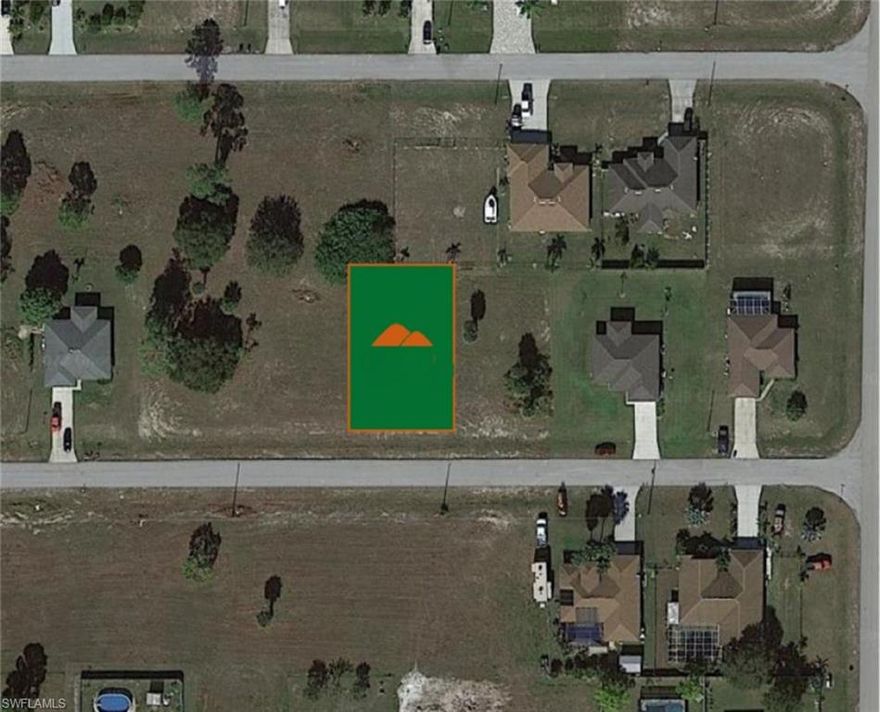 Take a look at this Northern Exposure, QUARTER ACRE LOT available to build your dream home, on a paved road, with power on site, in a QUIET fast growing NW Cape Coral neighborhood with many new homes coming up. Cape Coral is a perfect location to raise a family in the state. It’s also one of the most reasonable places to buy land in Florida and one of the best destinations for a new construction home. Cape Coral is located next to Fort Myers. It’s considered one of the fast-growing places in the states. A fun fact is that the violent crime percentage is lower than the national level, which makes it one of the safest places to live in the region. Located only minutes to Coral Oakes Golf Course, Burnt Store Marina, and a short drive to the Pine Island Corridor, which provides access to many shops, restaurants, and retail centers! Make an offer today, deals like this don't come along often!
