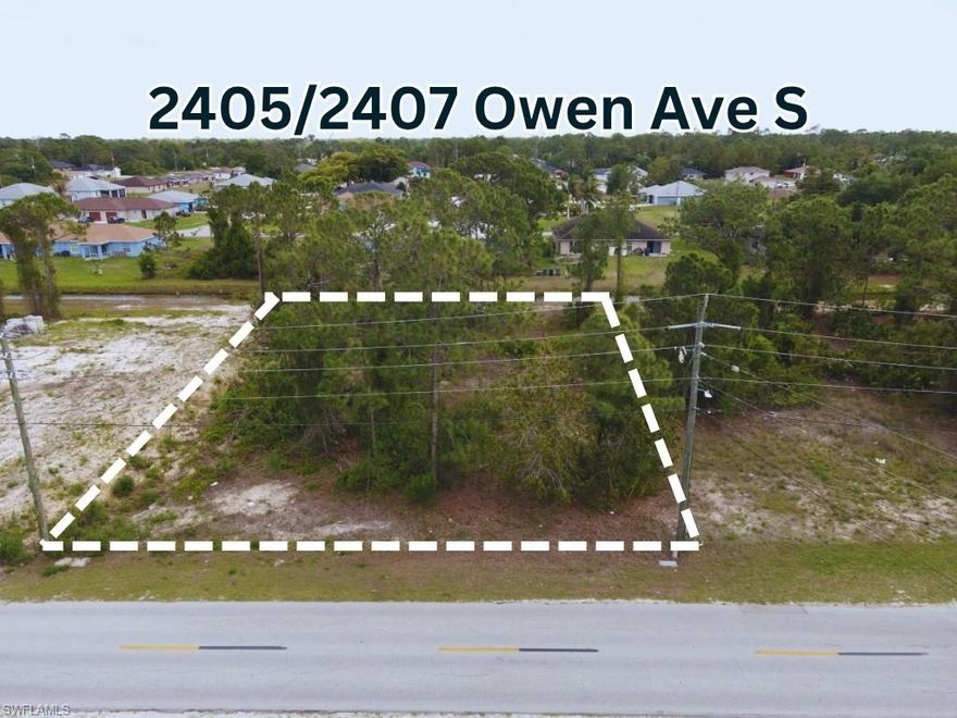 Duplex Lot for Sale in Lehigh Acres, Florida – Prime Investment Opportunity! Seize the opportunity to own a duplex-zoned lot in the rapidly growing community of Lehigh Acres, FL! This oversized residential lot is perfect for investors or homebuilders looking to capitalize on the strong rental market and rising property values in Southwest Florida. Property Highlights: ? Zoning: RM-2 (Multifamily Residential) – Ideal for a duplex or multi-unit rental property ? Lot Size: Generous space to accommodate two units comfortably ? Utilities: Electricity available, well and septic required ? Paved Road Access: Easy access for construction and future residents ? No HOA: Build without the restrictions and extra fees Prime Location! ?? Conveniently Located – Close to schools, shopping centers, restaurants, and medical facilities ?? Easy Commuting – Quick access to State Road 82, I-75, and Fort Myers ?? Near Gulf Coast Beaches – A short drive to the beautiful beaches of Fort Myers, Sanibel, and Captiva ?? Growing Community – Lehigh Acres is one of the fastest-growing areas in Southwest Florida Why Invest in Lehigh Acres? Lehigh Acres is a booming real estate market with increasing demand for rental properties and affordable housing. Whether you’re looking to build and sell, generate passive income, or develop your dream home, this duplex lot offers endless possibilities! ?? Don’t miss out! Contact us today to secure this fantastic investment opportunity before it’s gone!