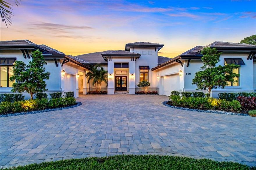 One step into this luxurious oasis will leave you speechless! 179 Mahogany Dr. is an award winning, "Stock" Custom Home, elegantly perched on 1.51 acres of FENCED property with its own PRIVATE POND which includes a stunning water feature located in beautiful Pine Ridge Estates. You'll notice nothing will compete with this home as you enter through a grand foyer and observe this homes spacious open-concept floor plan, boasting 4,323 square feet of living space with only the most luxurious features. The interior of this home is nothing short of exquisite, with furnishings from SoCo Interiors, Jenn Air Appliances, formal dining room, expanded island, custom blinds, custom ceilings & crown molding. Master Bedroom includes spacious walk-in-closets and a master bathroom that will take your breath away. The study includes built-in wall cabinetry and an adjacent wet bar. Outdoor features include covered lanai, outdoor kitchen with grill & bar, motorized storm shutters, oversized salt-generating pool and raised spa, gas-raised fire feature, sun shelf & pool cage with a panoramic view. Come view this today!