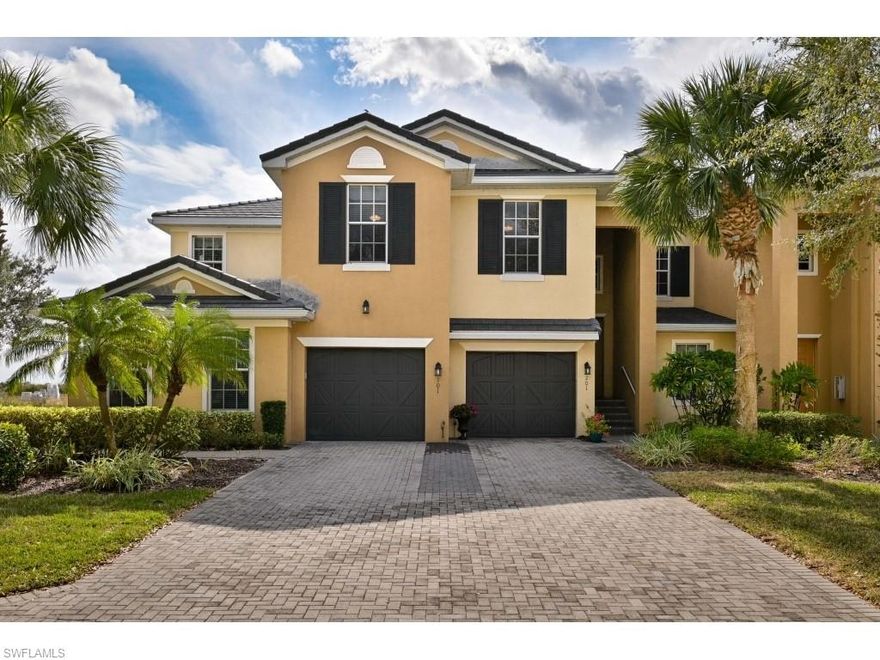 Enjoy beautiful unobstructed views with abundant corner unit windows allowing tons of natural light to flow into this top floor condo. This large condo includes 3 bedrooms plus den, 2 bathrooms, eat-in kitchen and a wall of glass sliders opening up from the great room to the large tiled lanai. The generously sized master bedroom includes his and hers walk-in closets, vanities, separate soaking tub and large shower. Another bedroom has a huge walk-in closet for additional storage. There is a new roof and AC unit. Enjoy the sunny warm cross breezes from the northeast and southwest, along with direct views of 3 large lakes and the beautiful golf course. Gorgeous sunrises and partial sunsets! A peaceful and private setting while living in a resort style 18 hole championship Davis Love III golf community. A must see for full time residents, snowbirds and real estate investors.