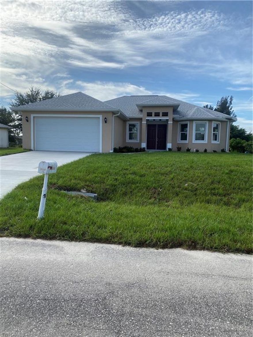 OMG!!!!! SPECTACULAR AND LUXURIOUS NEW CONSTRUCTION HOME!!! LOADED WITH UPGRADES!!!!!GRANITE COUNTER TOPS, MODERN FLOOR PORCELAIN TILE THROUGHOUT ALL THE HOUSE!!!!!!! BRAND NEW and No HOA fees. Amazing home with 4 bedrooms and 2 bathrooms.  Open concept kitchen, Upgraded cabinets. Really nice floor plan that feels spacious from the moment you walk inside. Property boasts 9-foot ceiling throughout the house with addition tray ceiling in the living room to bring it up to 11 foot inside. MOTIVATED SELLER!!! SELLER IS HELPING UP TO $7000.00 FOR BUYER CLOSING COST WITH FULL PRICE OFFER!!! Don't Miss the opportunity, Great Location in Lehigh. Buyer to verify the above information which we consider reliable, but because it has been supplied by third parties, we cannot represent that it is accurate or complete, and it should not be relied upon as such. This listing is subject to errors and omissions.