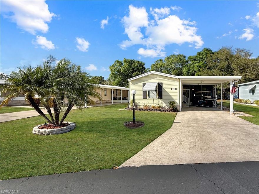 Welcome to your perfect 55+ retreat! This beautifully maintained, turnkey and move-in ready 2-bedroom, 2-bath home is nestled in the peaceful yet active community of Crystal Lakes that offers the ideal blend of relaxation and recreation! Whether you’re seeking a seasonal getaway or a full-time residence, you’ll love being just minutes from I-75, shopping, dining, and all your daily essentials.
Located on a quiet cul-de-sac, this home features a screened-in lanai that’s perfect for tranquil mornings or evening gatherings with friends. The master bedroom boasts a walk-in closet, and both bathrooms have been recently upgraded for modern comfort. Throughout the home, pride of ownership is evident with updates including a new A/C (2024), shingle re-roof (2023), full repipe (2022), water heater (2021), washer and dryer (2020), and a recently purchased refrigerator/freezer.
Enjoy the convenience of an attached carport and a large shed/workshop with a thermostat-controlled power vent, perfect for hobbies or extra storage. The included club car golf cart makes it easy to get around the community and enjoy amenities like the clubhouse, pickleball, bocce ball, shuffleboard, or simply relax by the pool with serene pond views. Don’t miss your chance to own this turnkey gem in a vibrant 55+ community and start living your best Florida lifestyle!