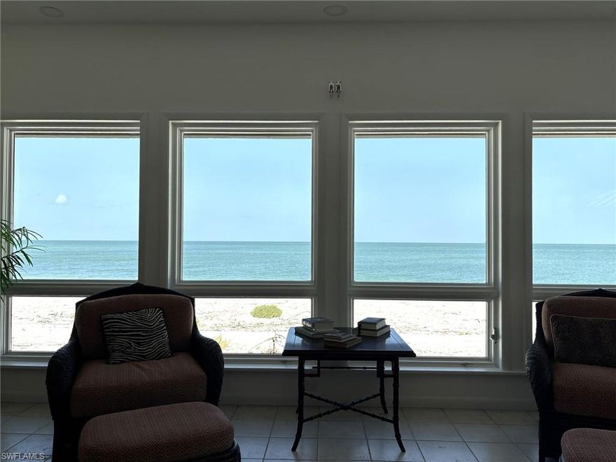 GREAT OPPORTUNITY! This is Your Chance for a LARGE PRIME GULF FRONT BEACH HOME! This AMAZING Home is RIGHT ON THE BEACH WITH PRIVATE BEACH ACCESS just steps out the door. SIMPLY SPECTACULAR OCEANS VIEWS from the entire beach side of this property! This Large Beach Home is located in the Fantastic Safety Harbor Club offering the availability of Shared Boat Dockage for it’s Members – A Commodity that Boaters will Love! Safety Harbor also features A Community Pool, Clubhouse, Tennis/Pickleball Courts etc. Located on an OVERSIZED Lot on the Wide Sugar Sand of Butterfly Beach - this 2400 SQ FT+ Beach House with a Great Room Floor Plan offers Three Bedrooms, Three Full Baths, Over 2400 Plus Square Interior Footage, PLUS a Loft and Interior Storage Room. With its' Bright Huge Main Living Area with SOARING Ceilings, Beautiful Recess Lighting, Coffered Ceilings, Large Kitchen and Breath-Taking Oceans Views you can envision the FULL Potential of this Beach Front Beauty right upon your entry! Two BRs have Ensuite Full Baths. There is also a Fantastic Screened Balcony with access off of the Primary BR and Living Room, a Large Open Balcony off of the Loft offering Superb Gulf Views and Unforgettable Sunsets and a Nice Side Deck! Great Under House Area offers Plenty of Enclosed Storage and Covered Carport Areas.  All New Recent Upgrades Include: New Roof and Gutters. Three New AC Units. New Water Heater. New Hurricane Shutters with Hand Cranks and Motors. New Hurricane Door(s) Loft, Both Sets of Sliders in the Living Room, Sliders in the Primary Bedroom and Refrigerator. Windows are all Hurricane Impact Rated per seller. New Hunter Fans in the Main Living Area - Sitting Area, Dining and Kitchen plus new fans in the Loft, Guest and Primary BR. New Lighting Primary BR. The Home’s Interior is Freshly Painted and there is New Exterior Paint. Two Baths are Remodeled with all New Showers, Vanities, Faucets, Mirrors etc. New Kitchen Faucet, Fan, Microwave. New Dehumidifiers with Custom Drains to exterior. Etc. Schedule Your Showing Today to see all that this Beach Home has to offer! It is a MUST SEE!