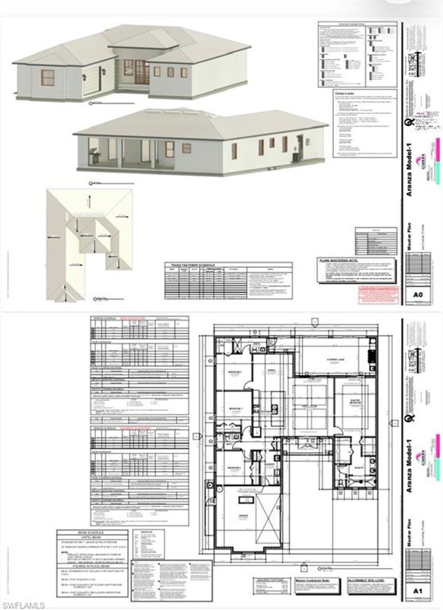 This astonishing new construction features 4 bdrm 3 bath with custom made closets , ample main bedroom, very spacious modern kitchen with a very large island, stainless steel appliances, all appliances included, Impact windows and doors, outside kitchen, light fixtures and fans, high ceiling with plenty of natural light, 2 car garage, oversized lot 0.5 acre, ready for a pool and/or boat. This is a dream home.