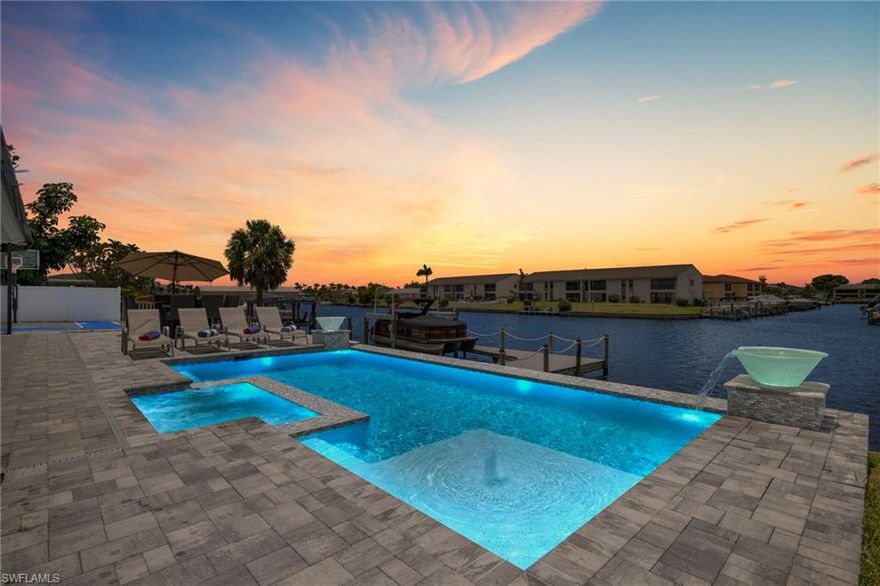 **X500 "OUT" of special flood hazard area**  New roof 2023, new air conditioner 2025. Gulf Access Pool & Spa Home with Strong Vacation Rental History.
If you’ve been looking for a waterfront home that offers both lifestyle and income potential, this Southeast Cape Coral property deserves your attention. Situated on a Gulf access canal, this pool and spa home has been operating as a **very successful vacation rental**, making it an attractive opportunity for buyers seeking a property that can generate revenue while also serving as a personal retreat.
Inside, the home offers a bright, open living space with large windows and sliding glass doors that draw your attention to the pool area and canal views. The kitchen provides ample cabinet space and flows naturally into the dining and living areas, creating a comfortable setting for everyday living or entertaining guests.

Outside, the pool and spa area overlooks the canal, creating a private setting to enjoy the Florida sunshine after a day on the water. For boating enthusiasts, the canal provides Gulf access, giving you the ability to explore Southwest Florida’s waterways right from your backyard.
With its strong rental performance, waterfront location, and proximity to shopping, dining, and entertainment, this property offers a rare combination of lifestyle and investment opportunity.