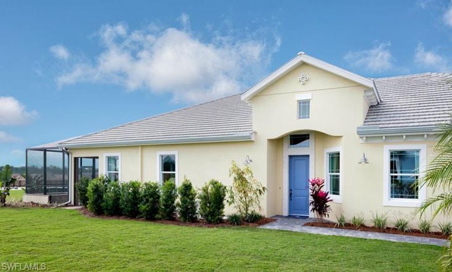 The Pentunia is now available in the pristine nature-influenced community of The Isles of Collier Preserve by Minto Communities. Surrounded by nature, embraced by luxury and just minutes from Downtown, Naples and the beaches, this beautiful 2,239 sq. ft. Home has 2 Bedrooms, 2 Bathrooms, Den, 2 car Garage. A $30,000 buyer incentive is available FOR A LIMITED TIME! The Isles of Collier Preserve captures the timeless architecture and traditions of Old Naples. Over half of the 2,400 acres are lakes, nature preserves and natural habitat. Elegant single-family, villa and coach homes overlook miles of scenic kayak and biking trails along the tranquil Cypress Waterway. Visit our interactive Discovery Sales Center and experience this one-of-a-kind community for yourself! The Isles Club has a Fitness Center, Resort-Style Pool, Tennis, Pickle Ball, Hiking & Biking Trails, Two Kayak Launches and 8 Miles of Kayak, Paddle Board, Catch & Release Fishing. OVERLOOK BAR & GRILL is now open! Photos are of model, not home being sold.