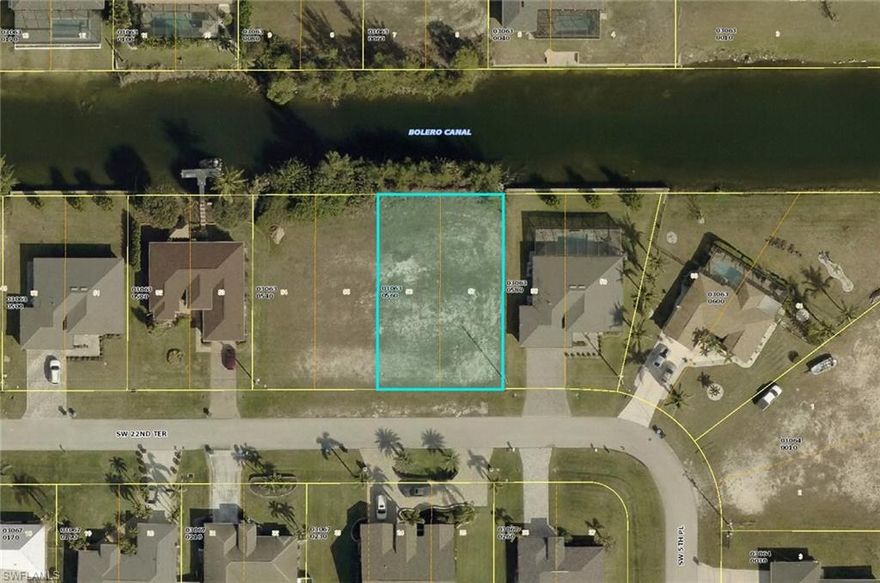 Great Freshwater Lot in the Heart of SW Cape Coral with Brand New Seawall Just installed