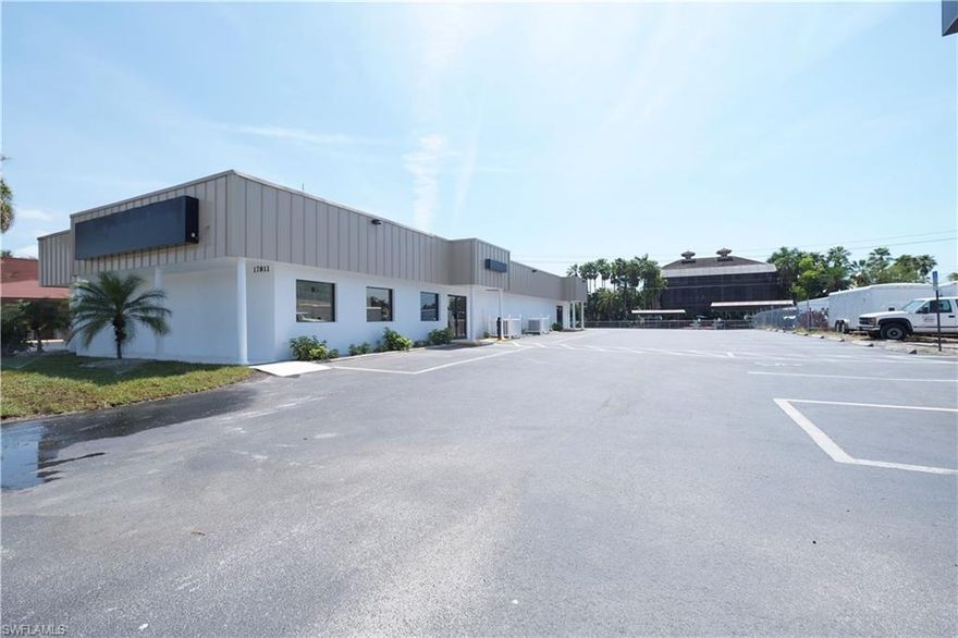 C-2 zoning. Located just before the bridge to Fort Myers Beach - high visibility in a high traffic area! Gulf access with a straight shot to the Gulf of Mexico within a few minutes! This double lot is located on the canal allowing easy access to the Gulf of Mexico! 4,948 sq ft consisting of showroom / office space as well as warehouse space. Can be utilized for one business or potentially 2.