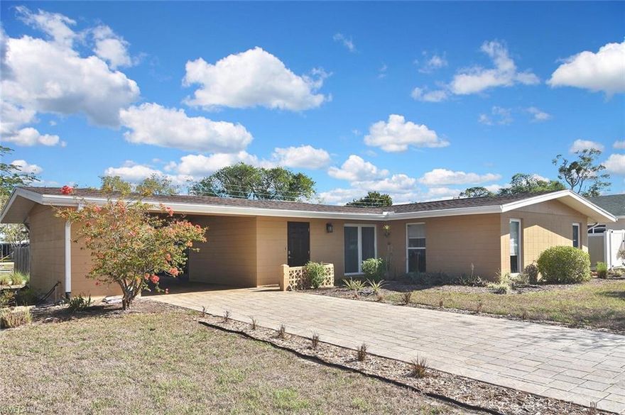 The seller has done an excellent job on updating and maintaining this 3 BR/2 BA on a corner lot; with fenced backyard.  This home is located in the well-established community of The Villas.  The location to shopping, medical care and other services is fantastic, yet it is a quiet neighborhood.  Every room in the home has been thoughtfully touched.  Wind-rated sliders and oversized windows!  Reverse osmosis for the kitchen. Pavered driveway and as well as areas within the fenced yard in 2017.  New HVAC in 2023 with transferable maintenance agreement.  Seller has upgraded the electrical 200 AMP single phase panel with new weather head and #4 copper wires grounds.  The TERRAZZO floors are in amazing shape which is the first thing you may notice.  Wind mitigation and 4-point inspection done 12/2025.  Vivint security system is transferrable.  Roof in 2014 with high-grade fiberglass shingles rated for 25-30 years, lanai roof is Thermoplastic Polyolefin.  The fenced backyard with pergola is a private space; great for pets or kids.