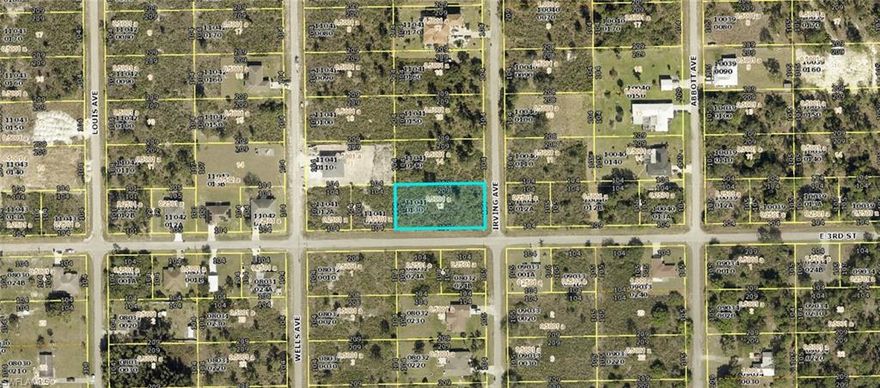 Corner Lot Available in Lehigh Acres – Prime Location for Your Dream Home or Investment!
This spacious corner lot located at 301 Irving Ave in Lehigh Acres, Florida, presents a fantastic opportunity to own land in a peaceful and rapidly growing neighborhood. Situated at the intersection of Irving Avenue and E 3rd Street, this parcel offers enhanced accessibility, visibility, and added privacy—ideal for those looking to build a single-family home or hold for future development.
The lot measures approximately 0.5 acres and is zoned for residential use. It is priced competitively and offers excellent potential for builders, future homeowners, or investors. The neighborhood is filled with natural beauty, open spaces, and a mix of new and established homes, making it a desirable place for families, retirees, or anyone seeking a quiet and welcoming environment. There is no HOA, giving you more flexibility in your building plans.
This property has convenient access to shopping centers, schools, parks, and dining options. Plus, with continued development in the Lehigh Acres area, property values are on the rise, making this an excellent long-term investment.
Whether you’re planning to build now or in the future, this corner lot gives you the foundation for endless possibilities. With its excellent location, level land, and road access, this parcel is ready for your vision.
Don’t miss your chance to secure a piece of Southwest Florida!
Contact us today for more information or to schedule a visit to this outstanding lot.