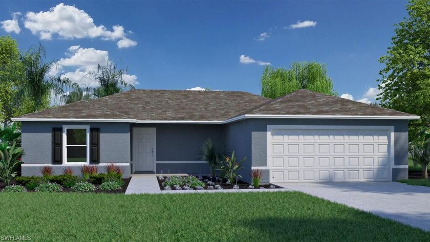 Tile floors all main areas, quartz countertops in kitchen and baths, truss covered rear lanai!  The INDIGO Floor plan is a smart stylish 3-bedroom, 2 bathroom home with 1,309 square feet of living space, designed for modern living. Perfect for first time homebuyers, small families, or those looking to down size, this home combines comfort, functionality and affordability. This home comes with one full year of builders non-transferable coverage and a 10-year limited structural warranty.