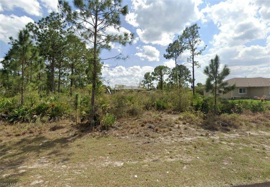 Next to Lee Blvd. Incredible opportunity to own in SWFL. Surrounded by new construction homes. Paved road and electric at the curb. Easy to get Fort Myers. Enjoy rapid growth in a safe neighborhood. Not a main road. Very easy to clear.