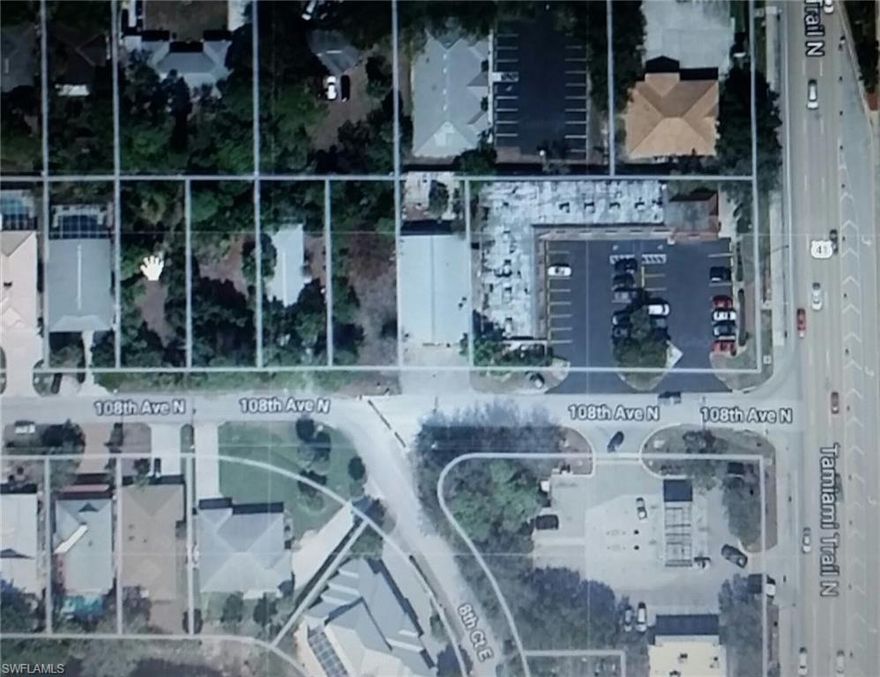 This is a .15 acre lot in Naples Park located at approximately 859 108th Ave N.  The owner also owns the adjacent  .15 acre lot on the east side,  (863 108th Ave N), and may consider selling both lots to a buyer looking for a larger space......Naples Park is a popular North Naples location....west of 41....biking distance to the beach....across from upscale shopping and dining opportunities at Mercato....one of the few neighborhoods with NO HOA FEES.....There is no access onto 108th Ave N. from 41 so this is not a busy thru street....