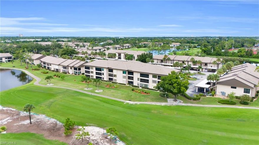 This beautifully furnished first-floor end unit in Oakmont Village at The Hideaway Country Club offers comfortable, convenient living with serene lake and golf course views. Featuring 3 bedrooms and 2 full bathrooms, this spacious condo includes durable laminate and tile flooring throughout, an updated guest bathroom, and an air-conditioned Florida Room that provides additional living space with picturesque views. The village pool and patio area are just steps from your front door, making it easy to enjoy the Florida lifestyle. Additional features include a designated parking space and a private golf cart parking spot. Located in the heart of Fort Myers, this home provides quick access to shopping, dining, and entertainment. Rental options include a 12-month lease at $2,000/month, a 6-month lease at $3,000/month, or a 3-month lease at $3,200/month. Utilities (with monthly cap) are included in all rental terms. *Bedding does not stay as this is for staging purposes only.