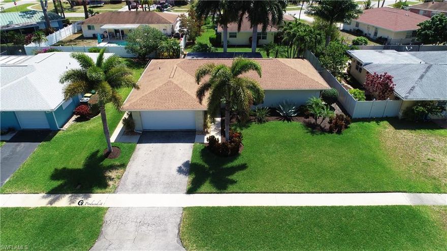 Location! Location! NO HOA!  Families & Investors this ones for you! This 3/2 hidden gem is located in the family friendly neighborhood of Poinciana. This home is centrally located, just minutes to the beach, Coastland Center Mall, Downtown Naples, 5th Ave shops and dining. This property has been renovated with upscale interior finishes, granite counter tops, impeccable crown molding and has a spilt floor plan.  The home has been meticulously maintained. The enclosed Lani gives extra space to enjoy as an additional family room or bonus room/kids play room/ office or man cave. The home has an eastern exposure, so you can enjoy your cup of coffee with the morning sunrise.  Great school zone including Naples Highschool, Gulf View Middle and Poinciana Elementary.