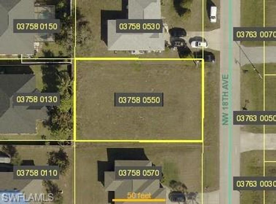 Excellent opportunity to own a residential lot in one of Cape Coral’s fast-growing areas. This property offers desirable western rear exposure, and is surrounded by newer homes—making it an ideal setting to build your dream home.
For Gulf access, a City-owned boat ramp is conveniently located less than 4 miles away.

This location combines privacy with accessibility—just minutes from a new community park featuring a walking path, lake, playground, and more. You’re also close to Coral Oaks Golf Course, shopping, dining, and everyday conveniences. A full-service public marina with 500+ boat slips, golf, fitness facilities, tennis, pickleball, and waterfront dining is just a short drive away. 

Don’t miss your chance to secure a prime homesite in a growing area and start living the Southwest Florida lifestyle.