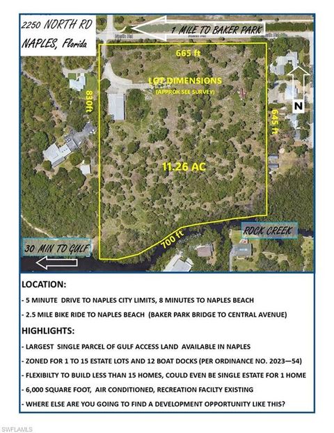 2250 North RD NAPLES FL 34104