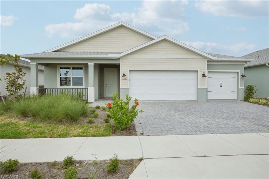 Brand new, energy-efficient home available NOW! This functional floorplan features an open great room, kitchen and dining combination. The primary suite includes a beautiful tray ceiling and a large walk-in closet. The designated tech area and flex room are the perfect spaces to work from home. Crescent Lakes - Signature Series will offer a gated community of single-family homes many with lake and preserve views in the solar powered master-planned community Babcock Ranch. Each single-story home will feature a 3-car garage and will be built with the innovative, energy-efficient features that Meritage Homes is known for. Homeowners will have access to a private amenity center with a pool, cabana, pickle ball courts, and sports court.  Each of our homes is built with innovative, energy-efficient features designed to help you enjoy more savings, better health, real comfort and peace of mind.