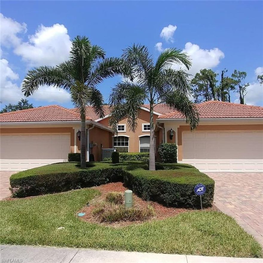 ***LOWEST PRICED VILLA WITHIN THE COMMUNITY READY FOR A QUICK SALE!!*** Immaculate 3 bedroom 2 bath 1 story villa with a 2 car attached garage. Located in one on Naples fast and rapid growing areas, near shopping centers restaurants and much more. This one of a kind villa offer many upgrades such as granite counter tops in the kitchen, brand new stainless steel Maytag kitchen appliances, wine cooler, brand new Whirlpool washer and dryer to mention a few. With its unique location within the community this villa offers tremendous tranquility and lots of privacy. Also included is a State of the art surge protector which conveys with the property. A Power Quality and conditioning system that comes with a lifetime warranty, guarantees energy savings, surge and lightning strike protection. It also comes with a $100,000 insurance policy if the system fails to protect equipment and devices.