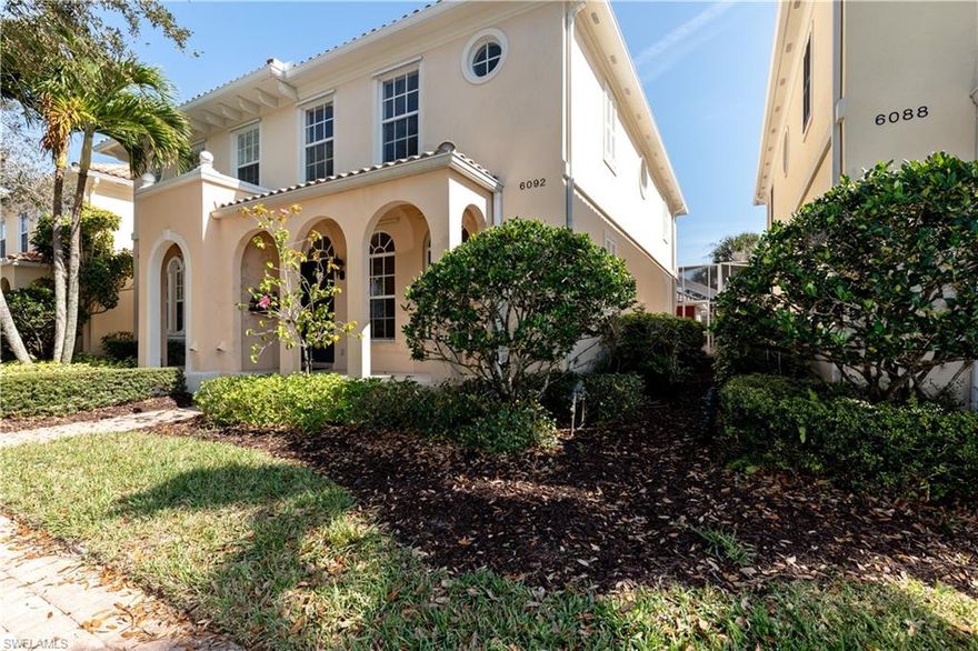 NEW ROOF! This home is 1771 sq ft has 3 bedrooms with 3 baths is just steps away from the Community Town Center. Island Walk is an award-winning gated community in North Naples, with excellent schools! It’s freshly painted and is light and bright and throughout. Enjoy the walk-in closets and a central vacuum system. The home features a large master suite with double sink vanity, and two additional bedrooms and full-bath all upstairs. This home is ready for a new owner with it's new: roof, interior paint, lights, fans, shower door and newer AC. Island Walk offers resort-style amenities, lap pool/resort pool, bocce ball, restaurant, gas station, post office, common rooms, library, and much more! The home comes with a FREE 12-month home warranty.