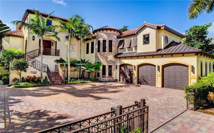 Masterfully constructed and set on the Gulf of Mexico, this exquisite home elicits all that is beachside living in the tropics. As you approach up the winding drive you are surrounded by expert equatorial plantings which guide you to the gated entry and this magnificent new residence. As you enter the home your eye is drawn through the great room over the invisible edge pool to the emerald waters of the gulf. This beautiful residence was designed for todays living with expansive beachside entertainment areas which flow beautifully from the great room with chefs kitchen and knock out first level master suite featuring Cortecchia stone in the bath and a fitness retreat beyond with steam shower . All guest suites are on the upper level and water views are enjoyed from every-room. Each room is appointed with a different exotic semiprecious stone from around the globe. If you have been considering building think again! Full Specs and additional details are available.