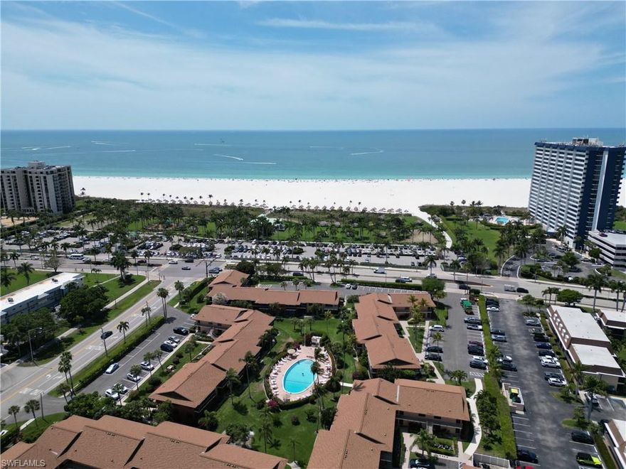 Beautifully updated 2-bedroom, 2-bath condo in the heart of Marco Island. This first-floor unit features renovated kitchen and bathrooms, offering a modern, move-in ready space. Ideally located just one block from the private Residents’ Beach, accessible exclusively to members, enjoy an easy walk from your front door to the Gulf for relaxing days in the sun. You’ll also appreciate the convenience of restaurants within close proximity, making dining out effortless. The community pool is just steps away, perfect for unwinding without leaving home. This property also presents an excellent investment opportunity, with a strong rental history during seasonal months. For buyers interested in continuing rentals, contact information for repeat tenants of over 5 years can be provided. A new AC system was installed in 2024, and the unit has never experienced flooding, offering added peace of mind. With no stairs, this first-floor condo provides easy access and everyday convenience.