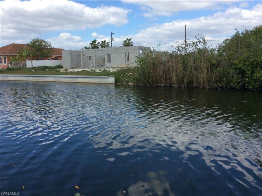 Come and take a look at building your dream home on this fantastic Canal homesite! The assessments are in and paid. This lot is located close to the Cape Coral Hospital and surrounded by all kinds of shopping.  This is a great location in a well established neighborhood with easy access to Ft. Myers and the Airport.