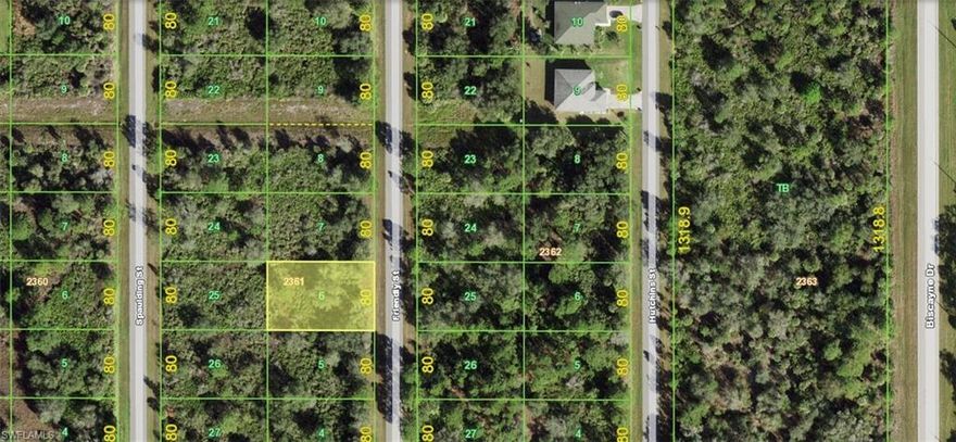 FLOOD ZONE X!! No Home Owner's Associations with fees or deed restrictions or CDDs! Convenient to shopping, dining, banking, etc. super close at North Port's Cocoplum plaza and west of Murdock Circle, with the Snow Crab Stadium minutes to the south and the West Villages and the Braves stadium to the east. Beautiful beaches within 35 minutes of this site (Englewood Beach is 26 minutes (17.3 miles) away, Sharky's on the Pier in Venice is 17.1 minutes away). New construction is everywhere you look and you can be part of the action. Information about local builders is available upon request. Also great for self directed IRAs, 401Ks and other investment portfolios. Come see why Port Charlotte is desired by so many!