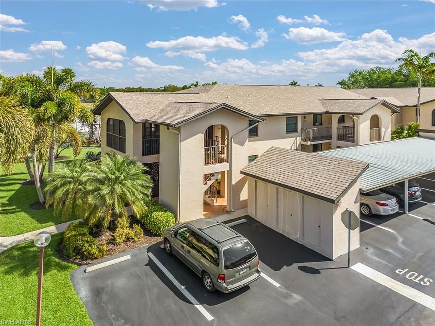 One of a kind unit at Golf Villas of Bonita Springs! Private Entrance! Oversized Lanai with lake, community pool and landscape views! Completely remodeled with impact windows and doors, new AC system and hot water heater. Updated kitchen, bathrooms and flooring! Sold Turnkey! Ready for you to enjoy the Florida lifestyle! Come take a look and make this your dream condo in sunny southwest Florida!