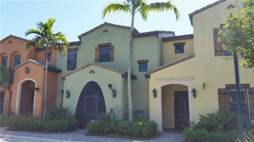 LOCATION...PRICE...CONDITION.....Get all 3 with this PASEO PRIME QUAD COURTYARD LOCATION & MOVE IN READY home!  It is on a Very Desirable Quad Courtyard with PARK & LAKE VIEWS! Don't miss this LARGE 2 bedroom, 2.5 bath town home with NEW CARPET & just professionally painted! The upstairs hallway features a large built in granite desk that provides plenty of room for your computer and files!  Home features HIGH vaulted ceilings, niches, screened lanai with park views, diagonal tile, granite, walk-in pantry, decorator lights & fans, Hunter Douglas blinds & NEW efficient A/C in 2013! Out your back door is the courtyard (1 of only 5 in Paseo) to enjoy your semi-private pool, pergola & BBQ! Out your front door is the LARGEST PARK IN PASEO with BBQ grills, & a Florida chickee hut that's fun for cookouts or special gatherings! You will love the PASEO AMENITIES and so will your friends & family (Community of the Year for 9 years!) Built in Phase 1 with CONCRETE BLOCK on 1st & 2nd floor & POURED CONCRETE FLOORS....SOLID & VERY QUIET! Service Program Protection on appliances & A/C included. Located near airports, beaches, shopping, dining, & sporting events!