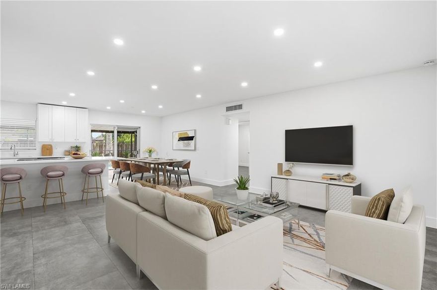 This beautifully remodeled 3 bedroom, 2 bath home blends modern comfort with exceptional outdoor living. Step inside to find fresh, contemporary high-end finishes throughout, an upgraded kitchen with all new appliances, and the convenience of an in-house laundry room.
The backyard is truly the star — an expansive outdoor space designed for entertaining, complete with a large pool and a spacious screened lanai perfect for relaxing, dining, or hosting gatherings year round.
Storage and parking are effortless thanks to a unique mini half garage ideal for seasonal items, motorbikes, bicycles, kayaks, and recreational gear, plus an attached carport offering convenient covered parking.
Located close to shopping, groceries, restaurants, and the movie theater, this home offers everyday convenience without the restrictions of an HOA. A community park is just a short walk away, adding even more charm to this inviting neighborhood.
Move in ready and designed for easy Florida living, this home delivers the perfect blend of style, comfort, and outdoor enjoyment.