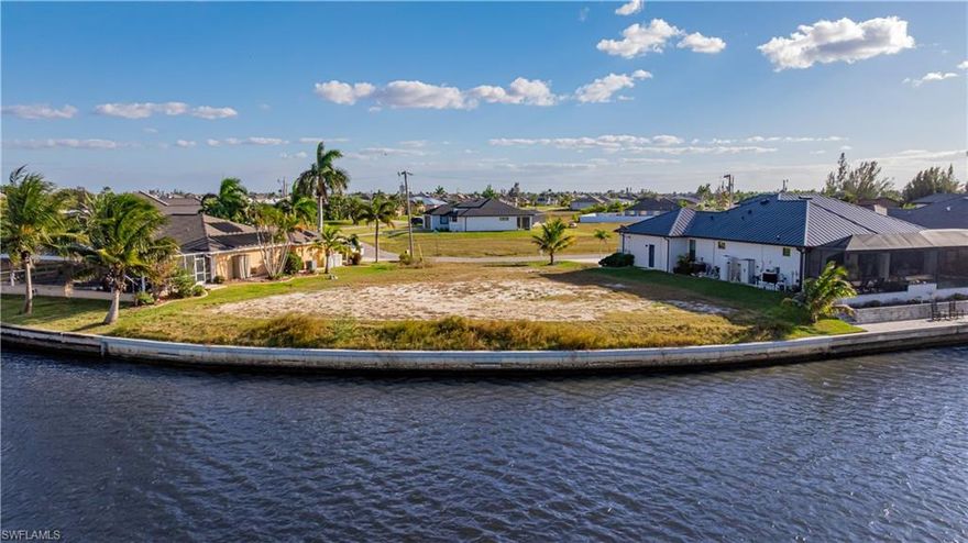Prime Gulf Access Waterfront Lot – 145 ft of Seawall, plus Wide Intersecting Canals with Exceptional Views.
Rare opportunity to own a Gulf access waterfront lot in desirable NW Cape Coral. This property offers approximately 145 feet of canal frontage on an exceptionally wide canal (250+ feet), providing breathtaking water views and an ideal setting for a custom waterfront home.
Enjoy direct Gulf access via the North Spreader Waterway, known for being among the widest canals in Cape Coral, allowing for smooth boating access and excellent water circulation. Few waterfront parcels with this level of frontage, width, and location remain available.
Located in a well-established neighborhood surrounded by upscale and million-dollar homes, this homesite is perfect for those seeking space, privacy, and a premier waterfront lifestyle.
Situated in NW Cape Coral off Burnt Store Road, with convenient access to Pine Island Road, downtown Cape Coral, Punta Gorda, and surrounding areas. The property is also just minutes from the future Seven Islands / Gulf Gateway Resort & Marina Village development, a planned mixed-use waterfront destination expected to bring dining, marina access, residential, and entertainment options to the area.
An outstanding opportunity to build a dream home in one of Cape Coral’s most promising waterfront locations.