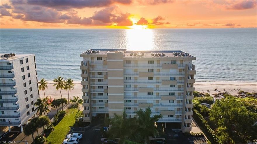 Once you get a taste of life on Bonita Beach you will never be the same.  Down here we call it the “Bonita Beach Bug” and the only cure for it is to make the move! Every day you will get to witness a magical sunset show right before your eyes.  This 2 bed/2 bath meticulously kept condo is being offered Turnkey & awaiting its lucky future owner.  Enjoy unobstructed views from Naples all the way to Ft. Myers from your lanai.   Delight in extraordinary natural light from the extra kitchen window & side balcony available only in end units.  The amenities include a beachfront swimming pool, community room w/full kitchen, BBQ area, bike racks & an assigned storage unit.  Hungry? You can leave your car at home because you are within walking distance to Docs Beach House, Big Hickory Island & Bonita Beach Cafe! Enjoy some fine dining & shopping at The Promenade, Mercato, Waterside, Coastland & Mirormar Shops.  The Egret is also conveniently located approx. 30 min. from RSW Airport, Downtown Naples 5th Ave and Sanibel Island.  Can you say location, location, location? You aren’t just buying a condo.  You are buying a lifestyle. Let’s make your dreams come true!!!