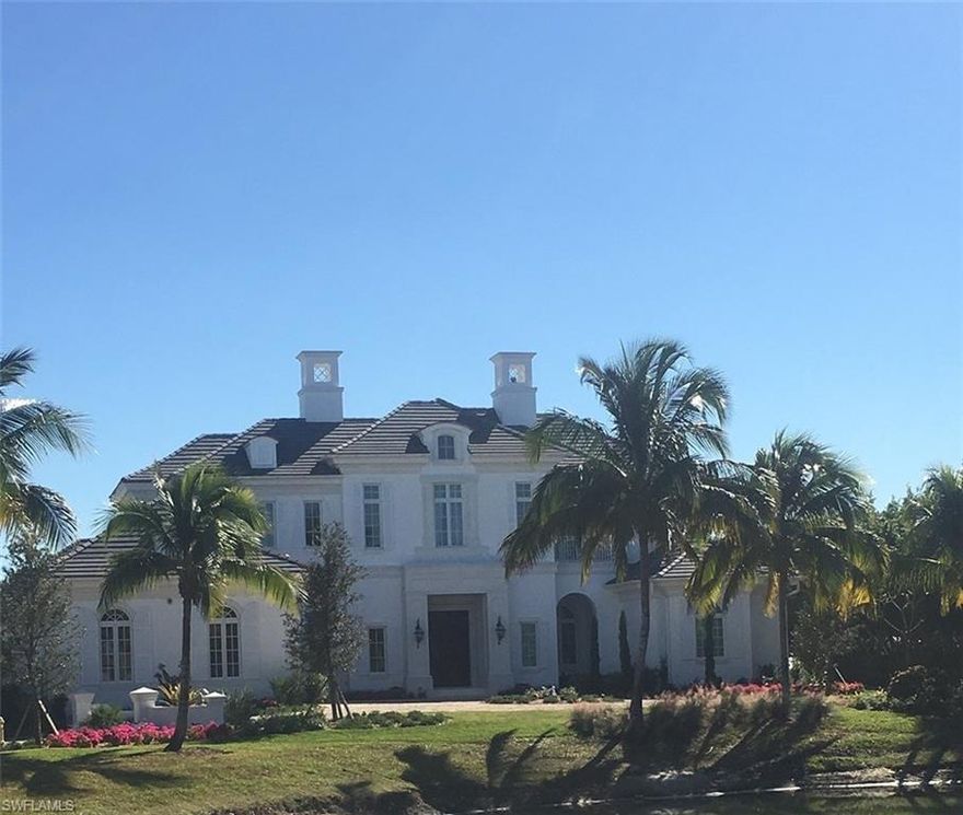 Don’t miss this stunning French Provincial custom home, located in Sorrento, the Grand Estate enclave of Miromar Lakes.  Enjoy views of the expansive Lake Como where you can boat and water ski from your back yard.  This is a dream come true.