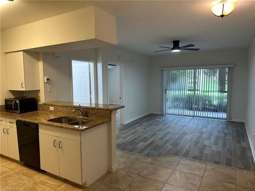 Recently updated 1 bedroom, 1st floor condo with vinyl plank and tile throughout, located in central Bonita Springs and is close D-town Bonita, to I-75, great dining, shopping and entertainment and a mere 15 minutes to the beach!  Available for Mid-November 2025.