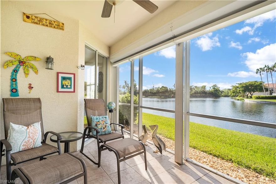 You don't need to shovel sunshine! AVAILABLE FOR JAN-APRIL 2026 FOR $4500.00 A MONTH + 11.5% SALES TAX! Located in Tamarind Cayinside the gates of Gulf Harbour! Wake up to the serene lake views from your primary suite. TURNKEY! This 2 bedroom + Den, 2 full bath, 1stFLOOR condo is nicely updated! Kitchen has granite countertops, SS appliances, high-hat lighting. Views of the lake and wildlife from the mainliving area as well as kitchen and breakfast nook. Sliders in main living area, kitchen and primary suite all have access to the lanai. Master suitehas plantation shutters, carpet, ensuite bath with dual comfort height quartz vanities, walk in shower, private water closet.2nd bedroom offersplantation shutters, carpet and just steps to the 2nd full bath with shower/tub combo. Office/den offers 2 fold out single beds. Walk to thecommunity pool where there is many social events going on!