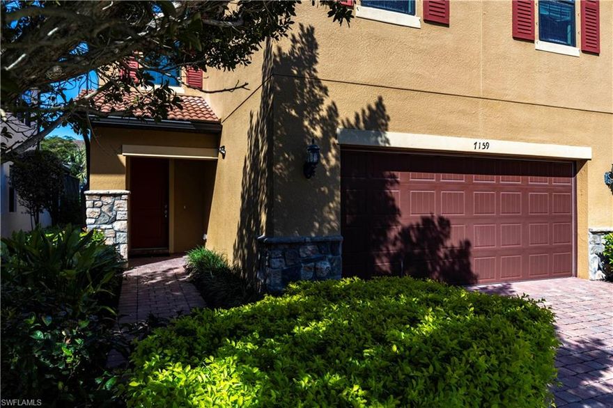 Home features a  western exposure and is located in North Naples newest gated community next to the Orange Blossom  Library.  Walking distance to shopping at Airport and Vanderbilt with Publix, Flacos, WalGreens and CVS and large array of shops and dining.  This is a rare find with 4 bedrooms and den or family room on the second floor.  If you are looking to have your family close by a second home is also available 2 doors away.