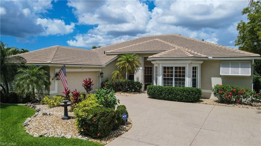 THIS IS THE FABULOUS HOME YOU HAVE BEEN WAITING FOR IN HERITAGE PALMS, and more photos are coming.  Fully renovated house inside & out, including kitchen, baths. pool, lanai, new tear off roof Dec 2024, new HVAC system Nov 2025, fresh paint throughout March 2026. Wonderful floor plan for entertaining.  Pool/spa functions remotely controlled by PentaIr EasyTouch Psl4. Located at the end of Curry Palm Lane on a private lot in the cul-de-sac overlooking 4th hole of Royal golf course.  One neighbor to the south & view of a lovely pond adjacent to north of the property.  The Seller's have downsized and this is a rare opportunity to make this special house your home....Nothing for buyer to do but move in, unpack and love your new home!!!!