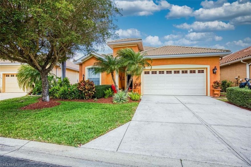 Welcome to this meticulously maintained 3-bedroom, 2-bathroom villa home, nestled in the highly sought-after gated community of Venetian Village. Located just minutes from the best that Southwest Florida has to offer, including fine dining, shopping, Fort Myers Beach, Sanibel and Captiva beaches, and SWFL International Airport. As you step into the foyer you see straight into the great room leading to the large lanai. The heart of the home is the large open kitchen, featuring Corian countertops, and newer stainless-steel appliances, including a stove, refrigerator, dishwasher and microwave.  The master suite offers a tranquil retreat, a spacious layout, and elegant finishes. The extended lanai leads to a large yard with room for a pool creating the perfect backdrop for entertaining and relaxation. Living in Venetian Village means enjoying an active lifestyle with access to a community pool, basketball, tennis, pickleball courts and play area. The HOA takes care of lawn mowing and trimming, giving you more time to enjoy the Florida lifestyle you deserve. This villa home is more than just a place to live, it's a lifestyle. With its prime location, this property is a rare find that won't last long. Don't miss the opportunity to make this your new home in paradise. Schedule a private tour today and experience the best of Florida living!