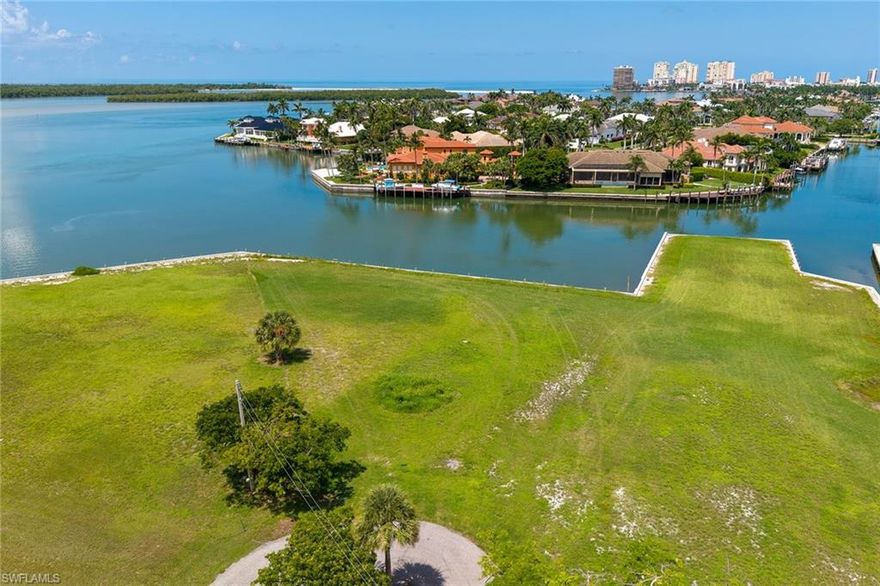 Incredible opportunity in the prestigious Estate section of Marco Island for this .59-acre direct-access homesite that is in the process of being transformed. Upon completion, this site will offer 396' of beautiful frontage just off Caxambas Pass. This location would offer beautiful views and a safe harbor for your property and big boats. Enjoy immediate access to the 10,000 Islands, Gulf of Mexico, incredible fishing, endless sightseeing and adventure.