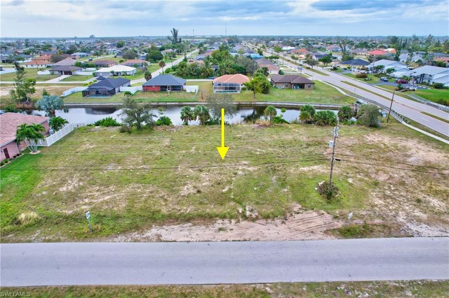This lot is cleared and ready to build your dream home. Located on a canal, you'll have option to add water side seating. You can also fish and kayak from your back yard. This lot is located close to shopping and restaurants and is 16 miles from Fort Myers Beach. Enjoy hassle free living (no HOA)! Come take a look!