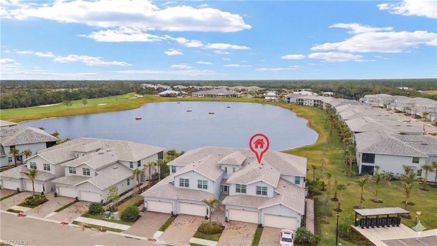 Here at Heritage Landing lies a new opportunity to embrace resort-style living within a Punta Gorda location! This top floor coach home is known as the 'Baycreek' model, which offers 3 spacious bedrooms, 2 full bathrooms, just over 2,000 square feet and a 2-car tandem garage. That's enough space to fit 2 cars PLUS a golf cart or even extra storage! Walking inside and upstairs, you'll be greeted by an open and split bedroom design lined with attractive finishes throughout! Those finishes include tile flooring on the diagonal in all main areas, cozy carpet in the bedrooms, stainless steel appliances, white cabinets and quartz countertops throughout. Tastefully added upgrades include new ceiling fixtures in your main areas, updated paint schemes, kitchen backsplash and fans on the lanai. Within that same spacious screened-in lanai, you have the luxury of spending as much time as desired soaking in the serene views of the lake and aqua range. Enticing, wouldn't you agree? This condo is also being sold Turnkey! Completely ready to move in - just bring your toothbrush and a smile! Outside of your home and within the community, you have many amazing amenities at your fingertips. Those include an 18-hole championship golf course, the aqua range, a heated resort-style pool and spa, pool café with a tiki bar & poolside service, a fitness center, full-service spa, saunas, 6 Har-tru tennis courts, 6 pickleball courts, 2 bocce courts & more! This is a NON-GOLF unit - Social Membership owners do not pay annual golf dues however can play the course out of season OR as a guest of a member! Don't miss out. Come check out what the Heritage Landing lifestyle is all about!