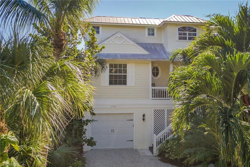 PHENOMENAL PRICE! Introducing Casa Blanca; a 4 Bedroom, 4 Bath luxury beach home with well over 3,000 living square feet only 3 homes and approximately 120 feet to the white sand beach and calm waters of the Gulf of Mexico. Located on a lushly landscaped private sandy lane, this lovely abode has all the comforts of home boasting beautiful decor, spacious open floor plan, upscale kitchen, new wet bar in the living area, 3 Master Suites, large laundry room with plenty of storage, high ceilings and doors, nice architectural detailing, a hip remodeled pool and pool lounge complete with dining area, hot tub and outdoor shower, 2 sizeable screened lanais, a rooftop sundeck and two car garage. So close to the beach you can hear the waves! So close to walkable, lively Captiva Village offering restaurants, shops, marinas, library, historic Chapel By The Sea and more. Impressive rental history adds to the value for those looking to use and invest. See attached list of the recent improvements.