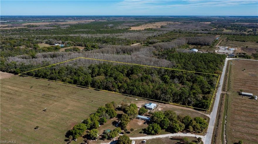 Beautiful 19.77 acre property located in Labelle, Hendry Count, Florida. Zoned A-2 Agricultural, allowing for Single-Family or Manufactured homes, Farming, Livestock, Horses, and other Agricultural uses. This spacious parcel offers privacy open land, and endless possibilities for a Homestead, Ranch, or Investment. Conveniently located near town amenities, Schools, Shopping, Dining, and Medical Services, while still providing the quiet charm of country living. Easy access to Southwest Florida destinations including Fort Myers and the Gulf Coast.